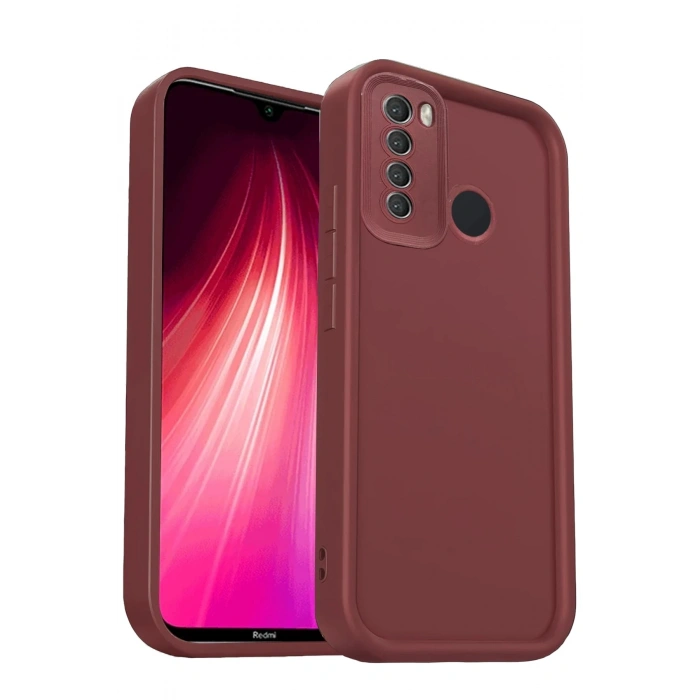 Durukar®   Redmi Note 8 Kılıf Viera Silikon - Bordo