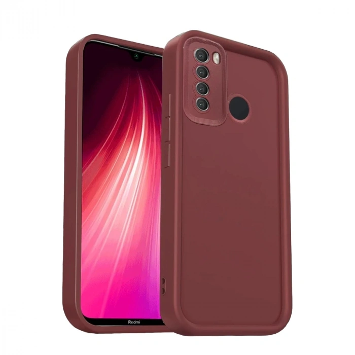 Durukar®   Redmi Note 8 Kılıf Viera Silikon - Bordo