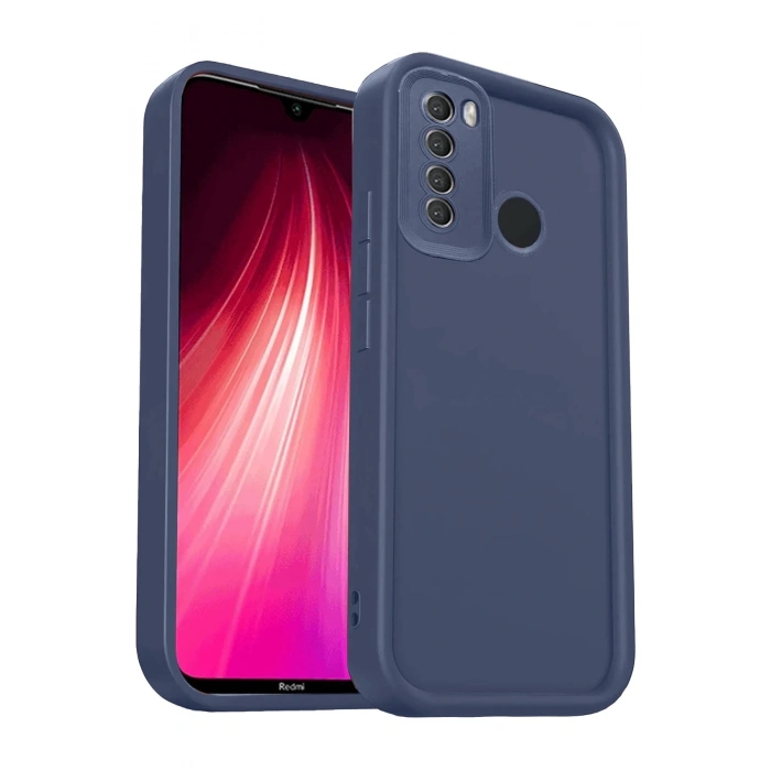 Durukar®   Redmi Note 8 Kılıf Viera Silikon - Lacivert