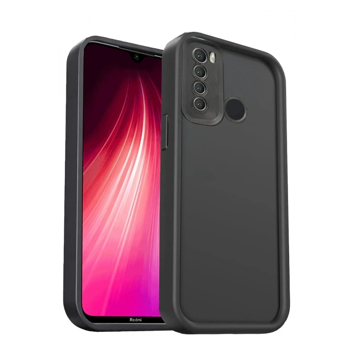Durukar®   Redmi Note 8 Kılıf Viera Silikon - Siyah