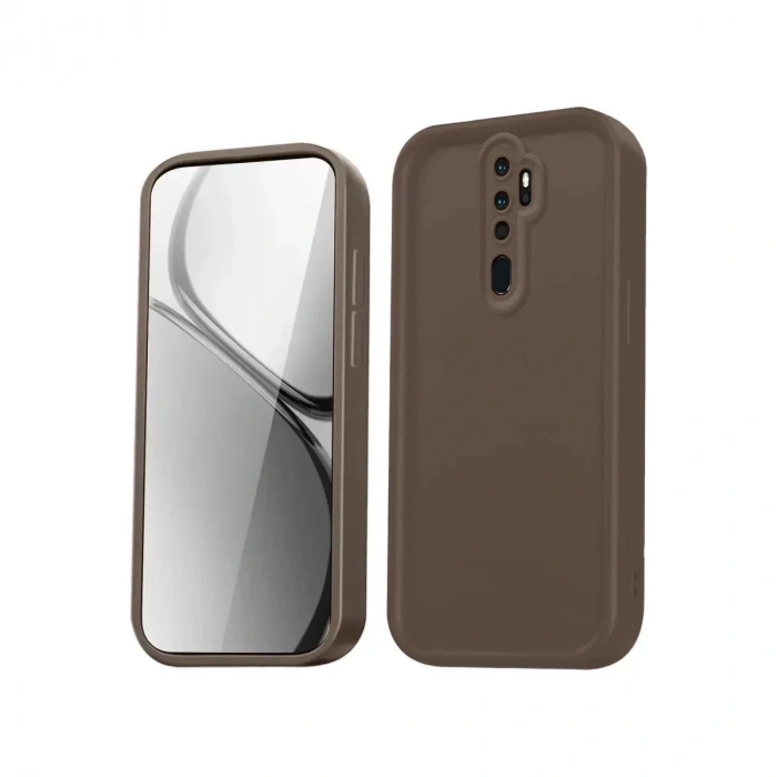 Durukar®   Redmi Note 8 Pro Kılıf Viera Silikon - Kahverengi