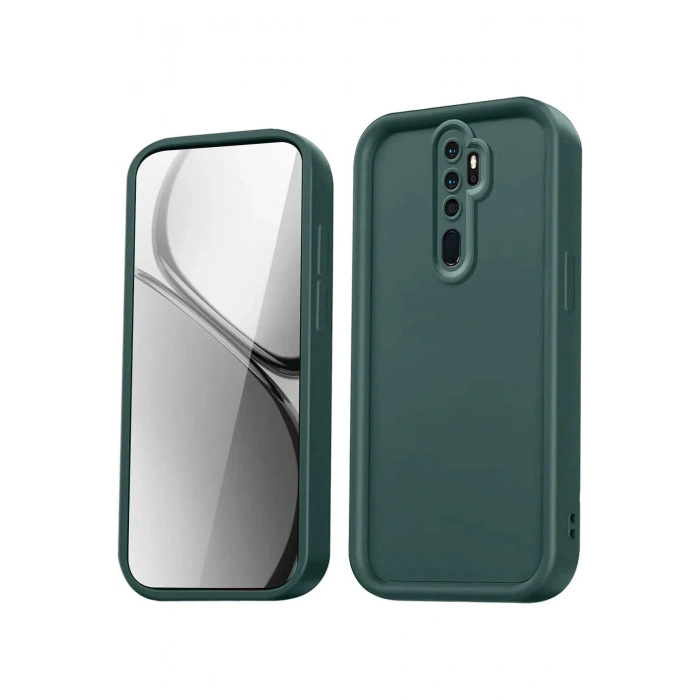 Durukar®   Redmi Note 8 Pro Kılıf Viera Silikon - Koyu Yeşil