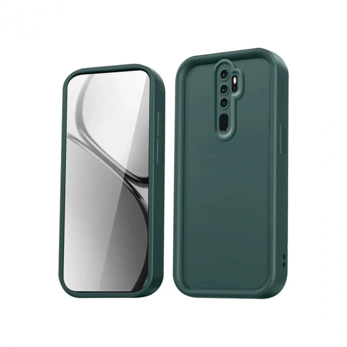 Durukar®   Redmi Note 8 Pro Kılıf Viera Silikon - Koyu Yeşil