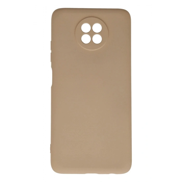 Durukar®   Redmi Note 9 5G Kılıf Nano içi Kadife Silikon - Bej