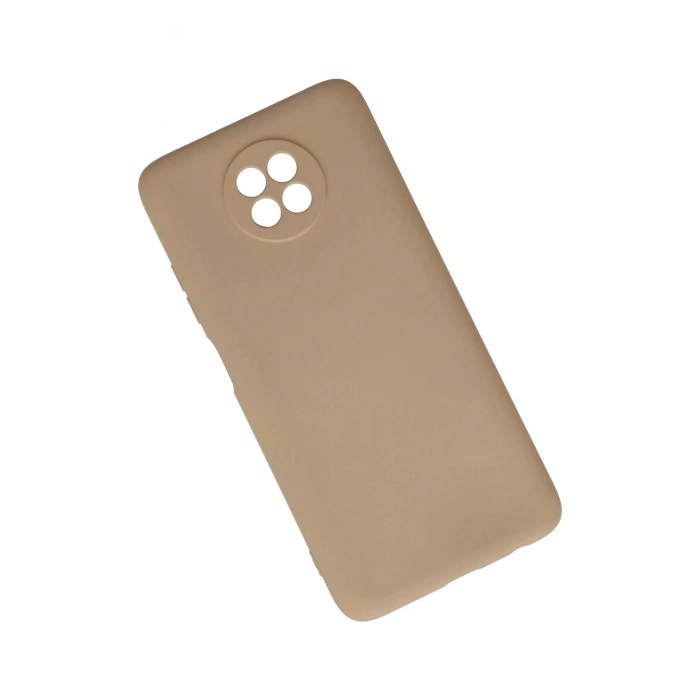 Durukar®   Redmi Note 9 5G Kılıf Nano içi Kadife Silikon - Bej