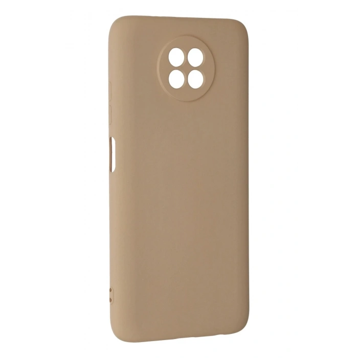 Durukar®   Redmi Note 9 5G Kılıf Nano içi Kadife Silikon - Bej