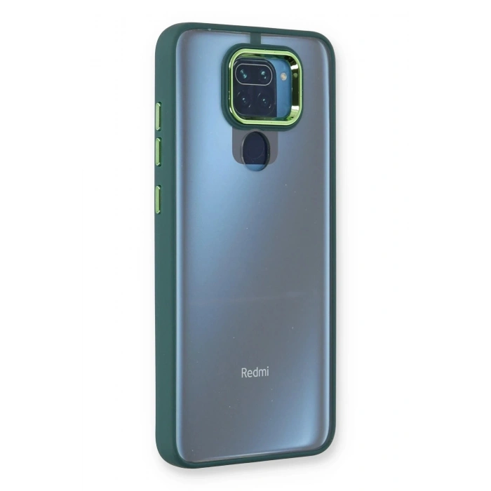 Durukar®   Redmi Note 9 Kılıf Dora Kapak - Haki Yeşil