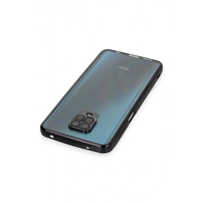 Durukar®   Redmi Note 9 Pro Kılıf  Lensli Silikon - Siyah
