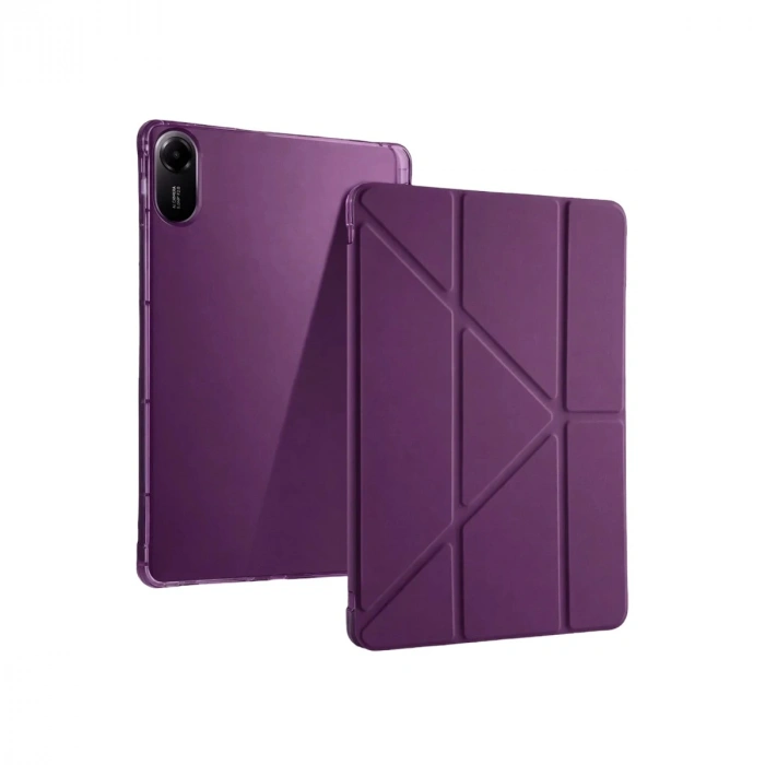 Durukar®   Redmi Pad 2 Kalemlikli Mars Tablet Kılıfı - Mürdüm