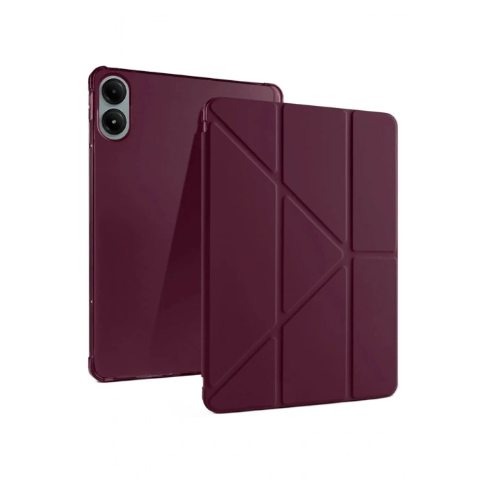 Durukar®   Redmi Pad Pro 12.1 Kılıf Kalemlikli Mars Tablet Kılıfı - Mürdüm