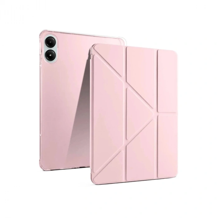 Durukar®   Redmi Pad Pro 12.1 Kılıf Kalemlikli Mars Tablet Kılıfı - Rose Gold