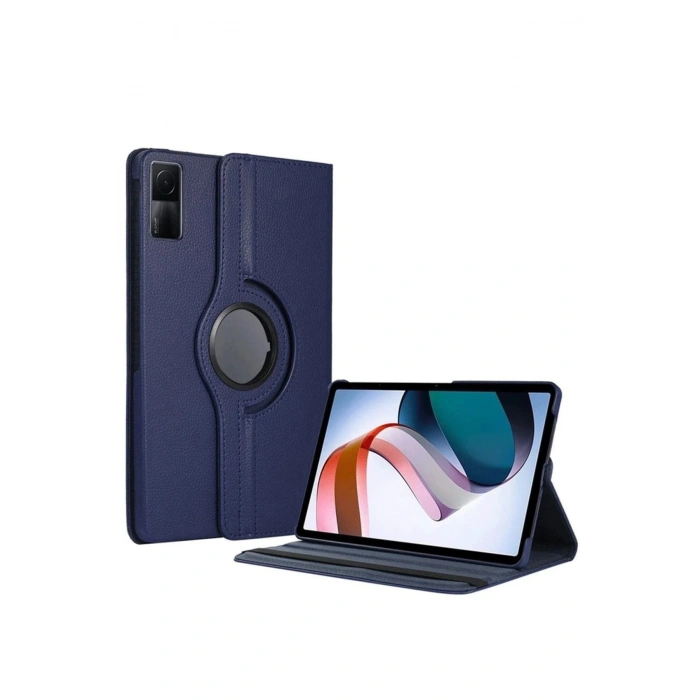 Durukar®   Redmi Pad SE 4G Kılıf 360 Tablet Deri Kılıf - Lacivert