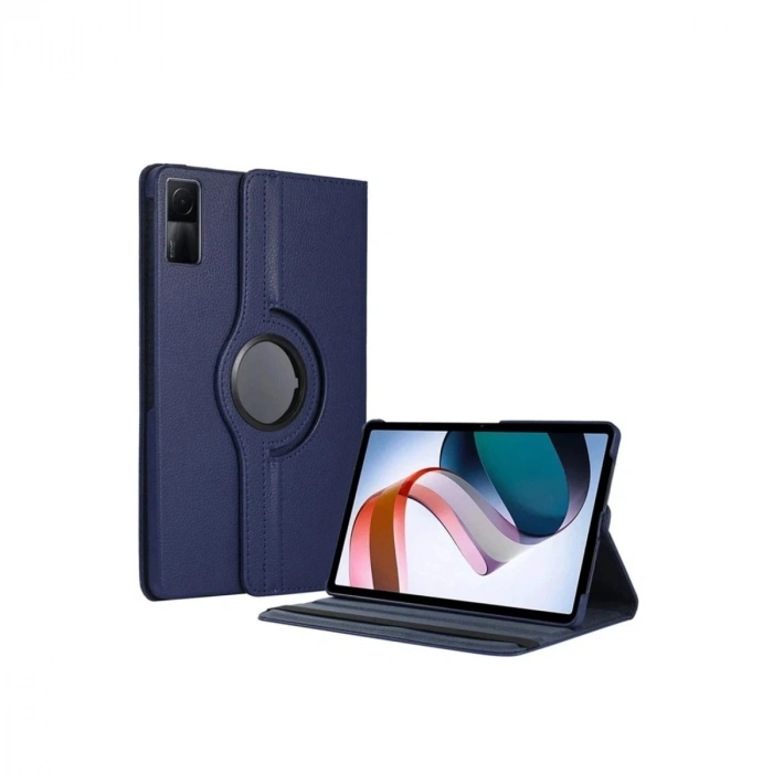 Durukar®   Redmi Pad SE 4G Kılıf 360 Tablet Deri Kılıf - Lacivert