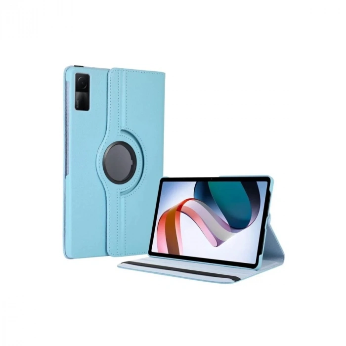 Durukar®   Redmi Pad SE 4G Kılıf 360 Tablet Deri Kılıf - Turkuaz