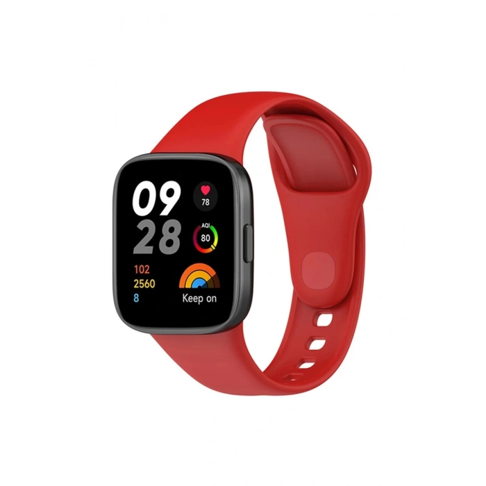 Durukar®   Redmi Watch 3 Klasik Kordon - Kırmızı