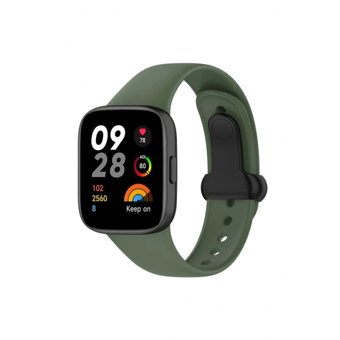 Durukar®   Redmi Watch 3 Origin Silikon Kordon - Koyu Yeşil