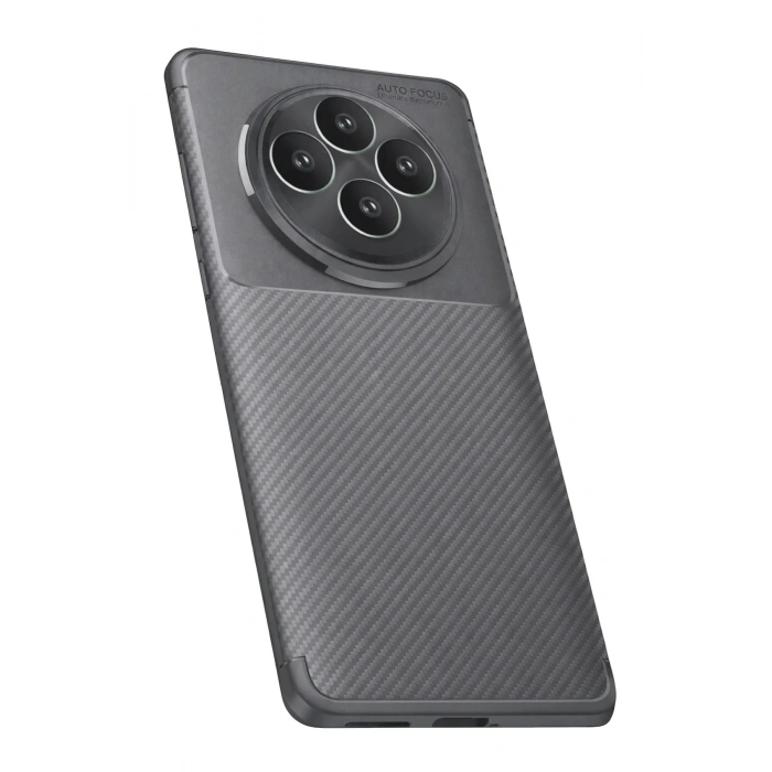 Durukar®   Reno 11 FS Kılıf Auto Focus Karbon Kapak - Gri
