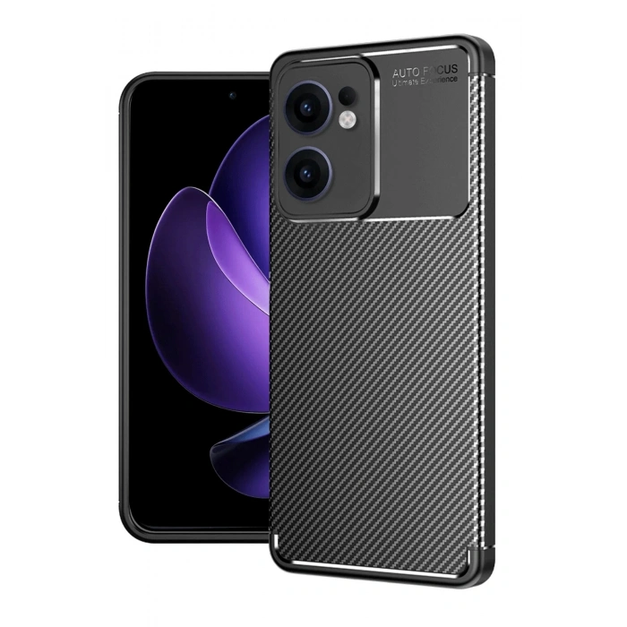 Durukar® Reno 13F Case Auto Focus Carbon Cover - Black