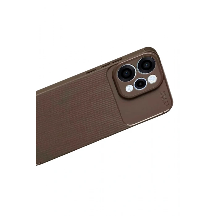 Durukar®   Reno 15 Auto Focus Karbon Kapak - Kahverengi