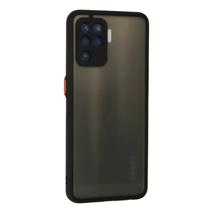 Durukar®   Reno 5 Lite Kılıf Montreal Silikon Kapak - Siyah