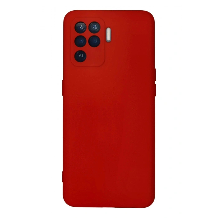 Durukar®   Reno 5 Lite Kılıf Nano içi Kadife Silikon - Kırmızı