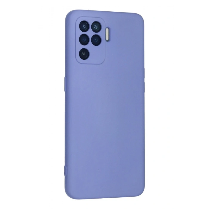 Durukar®   Reno 5 Lite Kılıf Nano içi Kadife Silikon - Lila