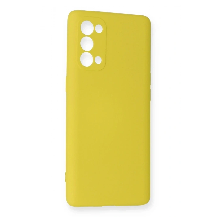Durukar®   Reno 5 Pro Kılıf Nano içi Kadife Silikon - Sarı