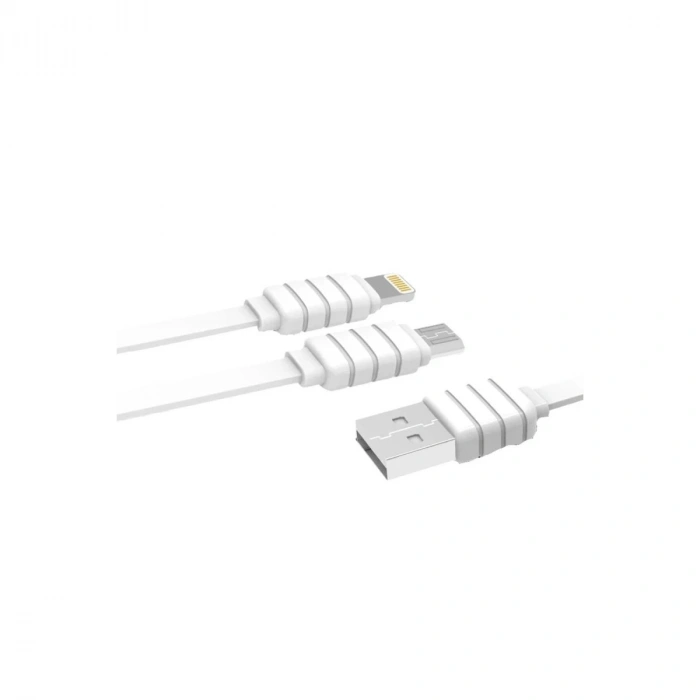Durukar®  S56 2in1 (Lightning-Micro USB) Kablo 1.2M 2.1A