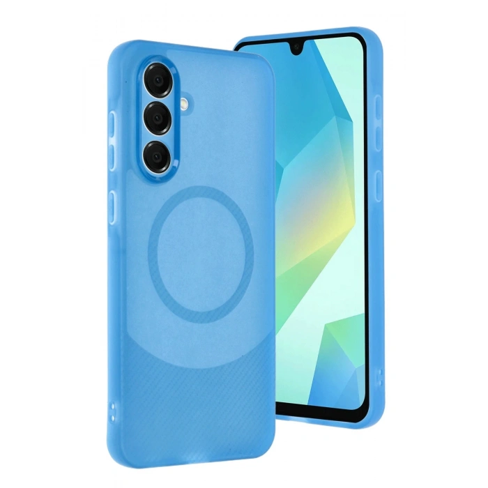 Durukar®  Samsung A16 5G Kılıf Maya Karbon Kapak - Mavi