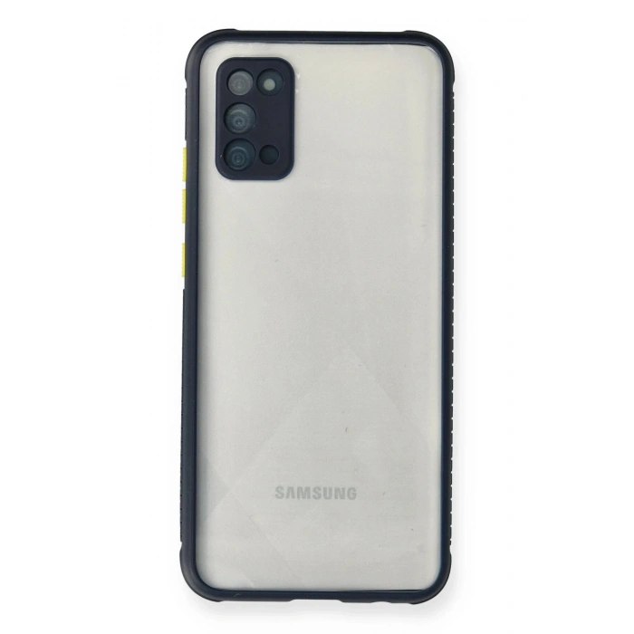Durukar®  Samsung Galaxy A02S Kılıf Miami Şeffaf Silikon - Lacivert
