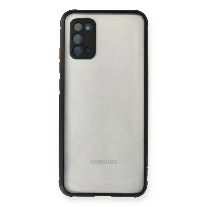 Durukar®  Samsung Galaxy A02S Kılıf Miami Şeffaf Silikon - Siyah