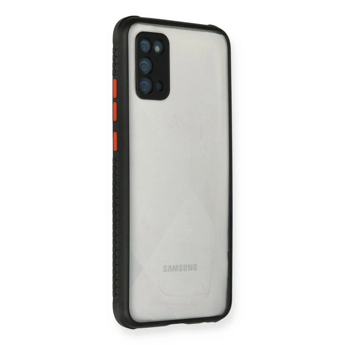 Durukar®  Samsung Galaxy A02S Kılıf Miami Şeffaf Silikon - Siyah