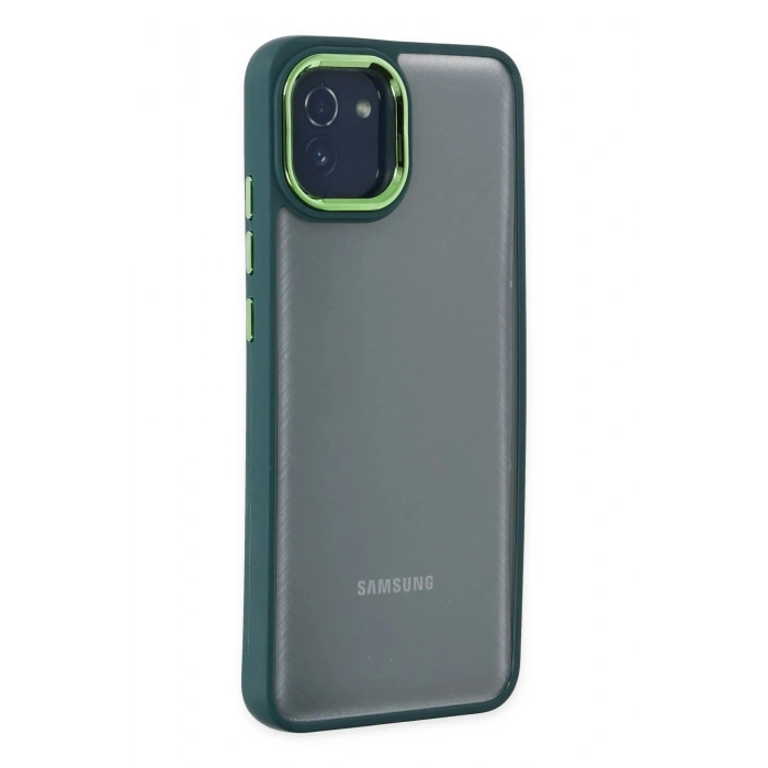 Durukar®  Samsung Galaxy A03 Kılıf Dora Kapak - Haki Yeşil
