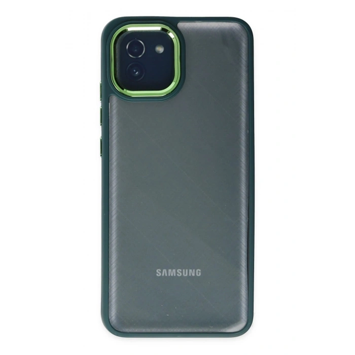 Durukar®  Samsung Galaxy A03 Kılıf Dora Kapak - Haki Yeşil