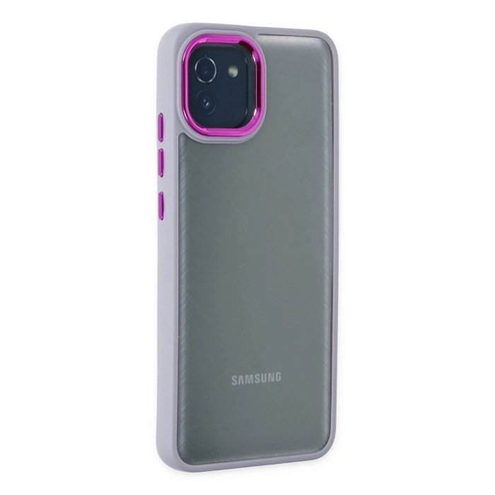 Durukar®  Samsung Galaxy A03 Kılıf Dora Kapak - Lila