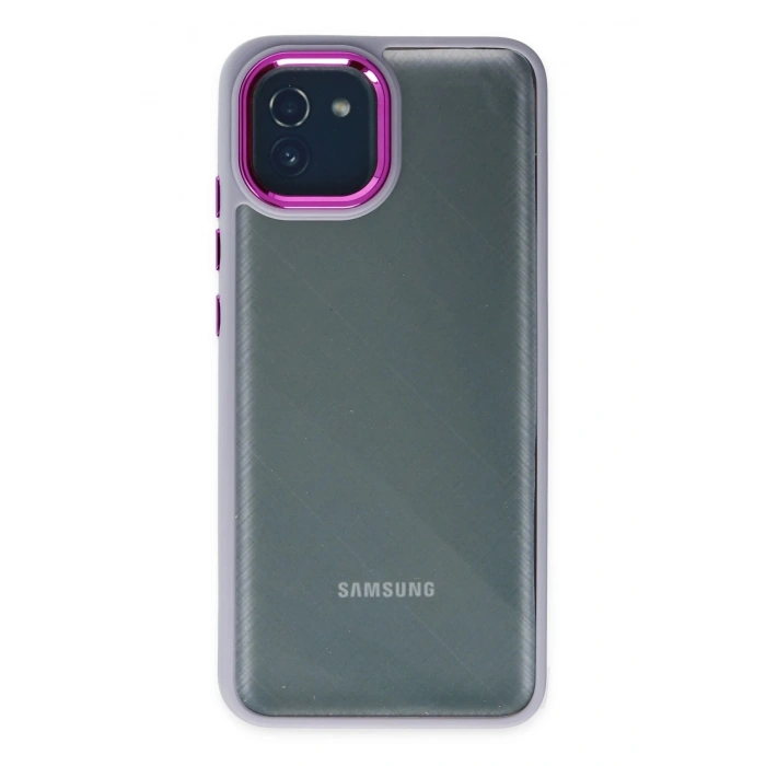 Durukar®  Samsung Galaxy A03 Kılıf Dora Kapak - Lila