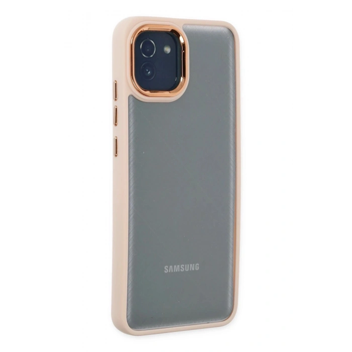 Durukar®  Samsung Galaxy A03 Kılıf Dora Kapak - Pudra