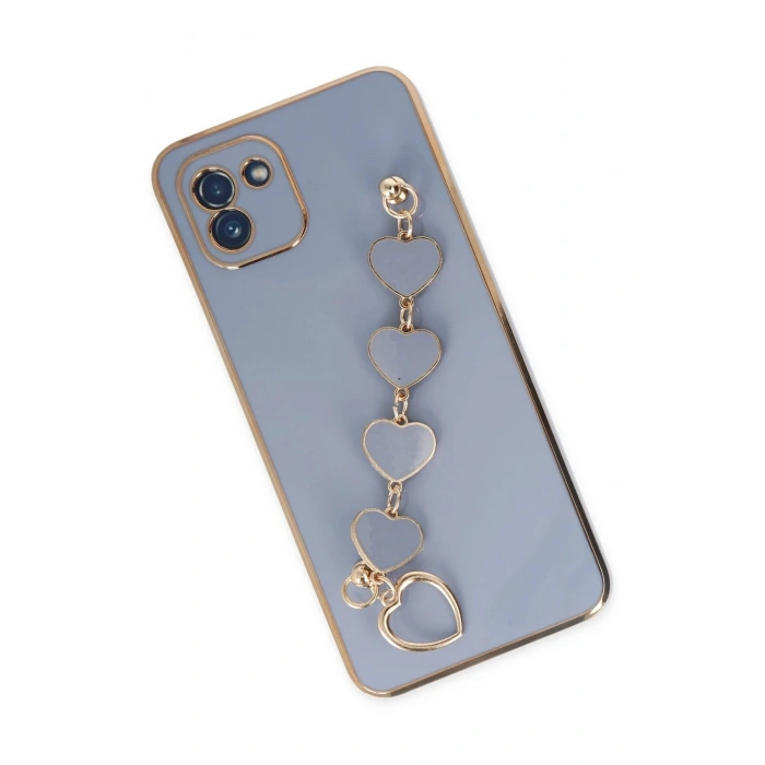 Durukar®  Samsung Galaxy A03 Kılıf Esila Silikon - Gri