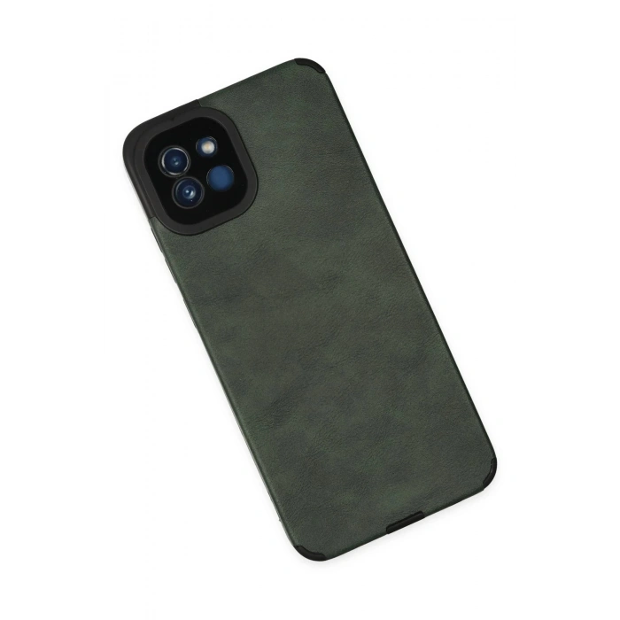 Durukar®  Samsung Galaxy A03 Kılıf Loop Deri Silikon - Yeşil