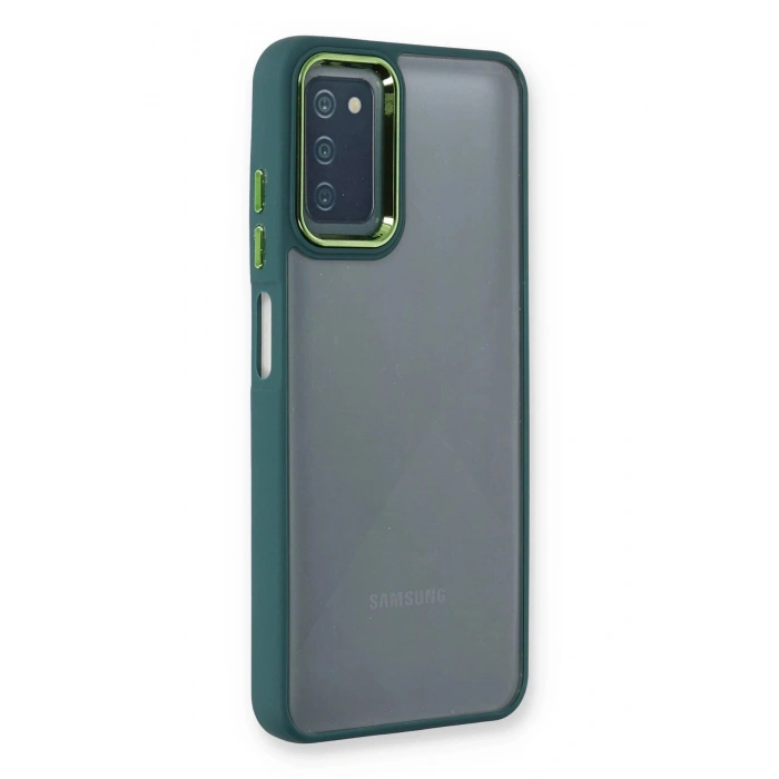Durukar®  Samsung Galaxy A03S Kılıf Dora Kapak - Haki Yeşil