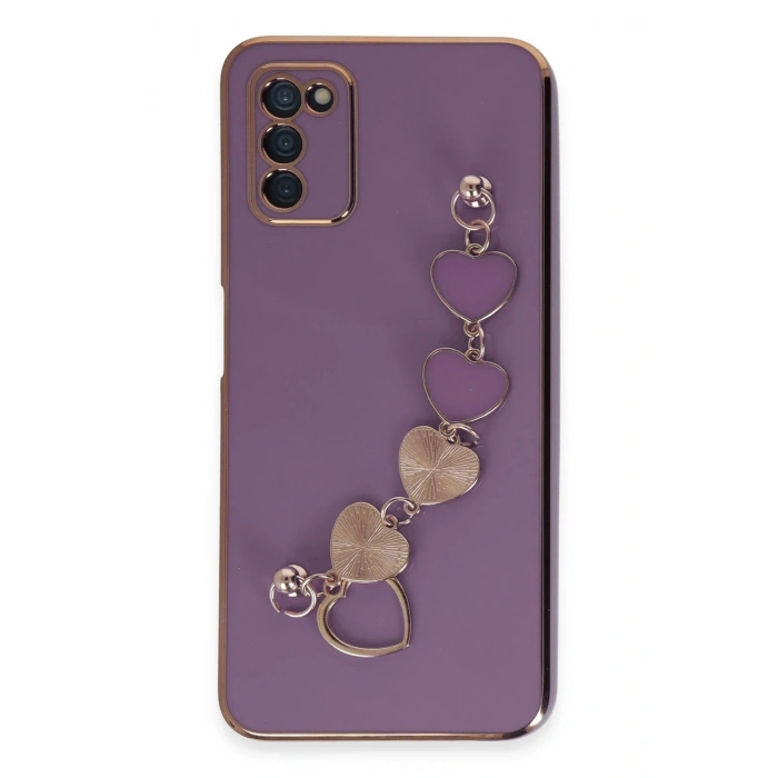 Durukar®  Samsung Galaxy A03S Kılıf Esila Silikon - Mor
