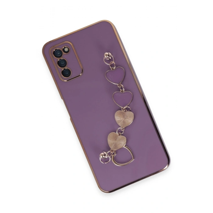 Durukar®  Samsung Galaxy A03S Kılıf Esila Silikon - Mor