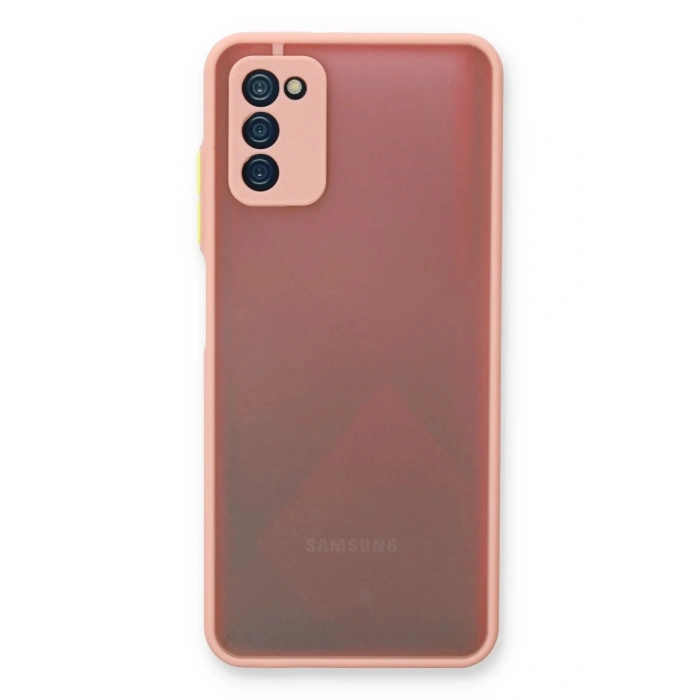Durukar®  Samsung Galaxy A03S Kılıf Montreal Silikon Kapak - Pembe