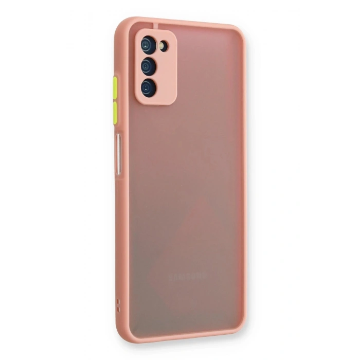Durukar®  Samsung Galaxy A03S Kılıf Montreal Silikon Kapak - Pembe