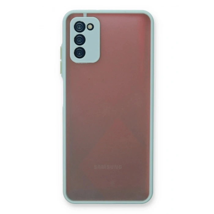 Durukar®  Samsung Galaxy A03S Kılıf Montreal Silikon Kapak - Turkuaz