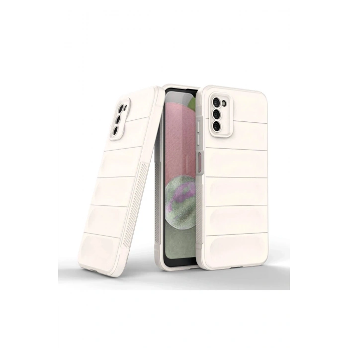 Durukar®  Samsung Galaxy A03S Kılıf Optimum Silikon - Krem