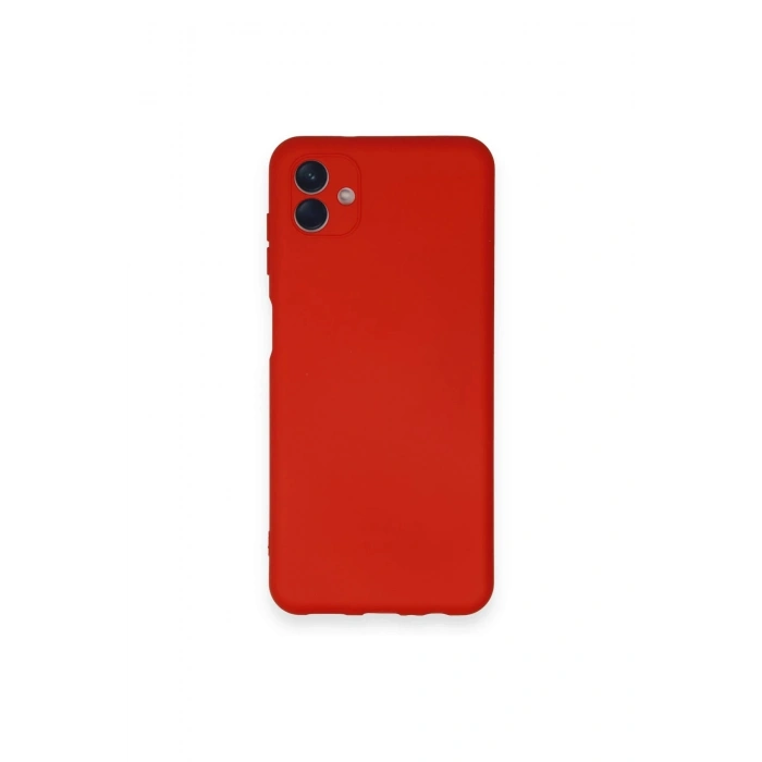 Durukar®  Samsung Galaxy A04 Kılıf Nano içi Kadife Silikon - Kırmızı