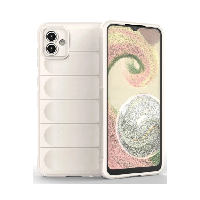Durukar®  Samsung Galaxy A04 Kılıf Optimum Silikon - Krem