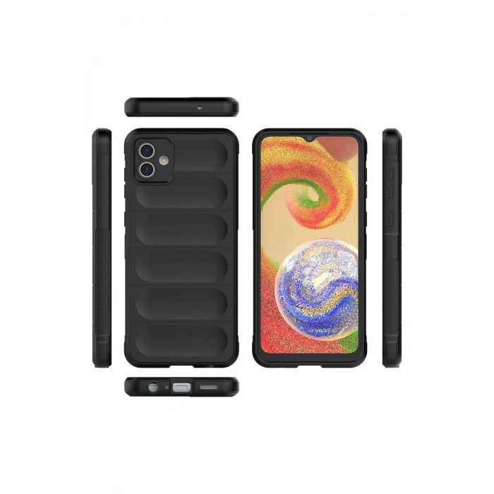 Durukar®  Samsung Galaxy A04 Kılıf Optimum Silikon - Siyah