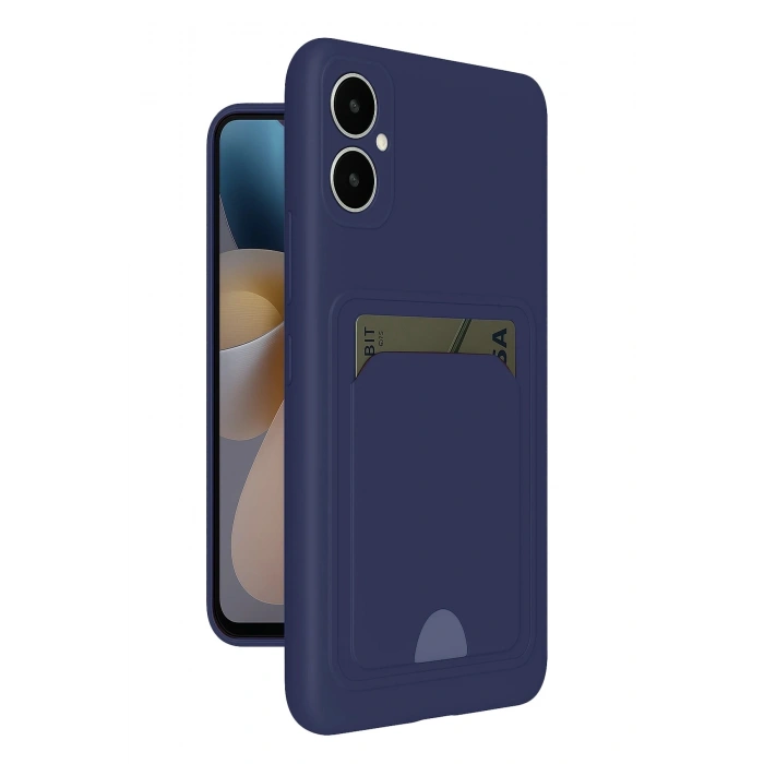 Durukar®  Samsung Galaxy A05 Kelvin Kartvizitli Silikon - Lacivert